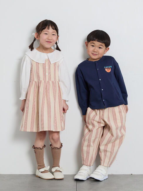 Samansa Mos2 Lagom「ナマケモノ刺繍ミニ裏毛カーディガン」|カーディガン|