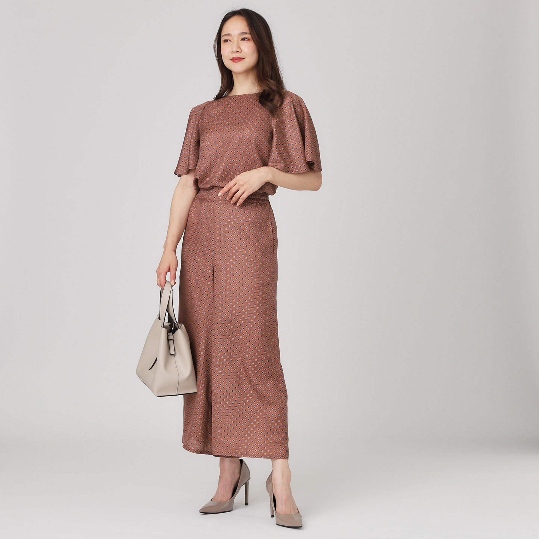 COUP DE CHANCE「【手洗い可／日本製】小紋柄ワイドパンツ」|その他|