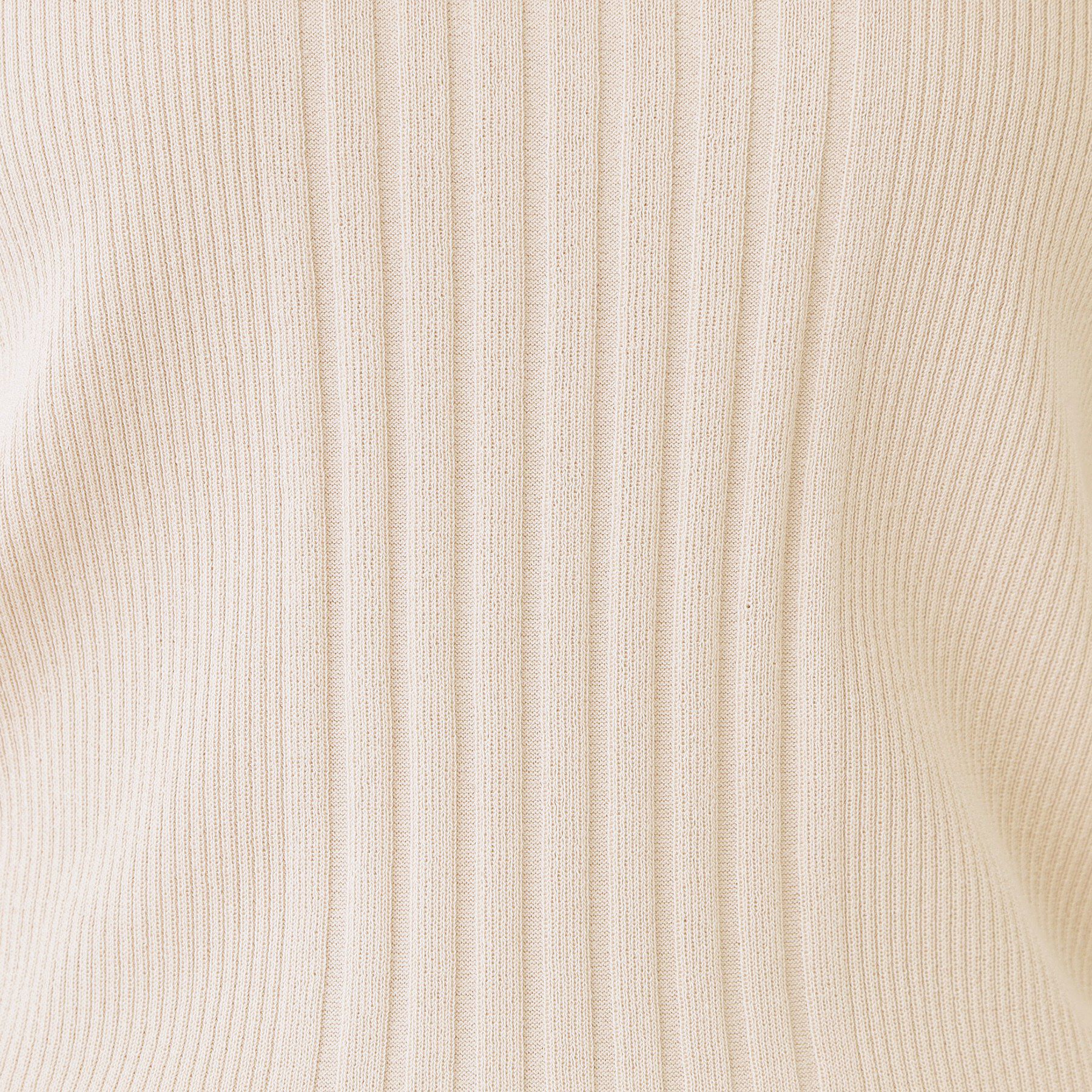 COUP DE CHANCE「【手洗い可／9分袖丈】リブ風ラインのニットトップス」|ニット・セーター|