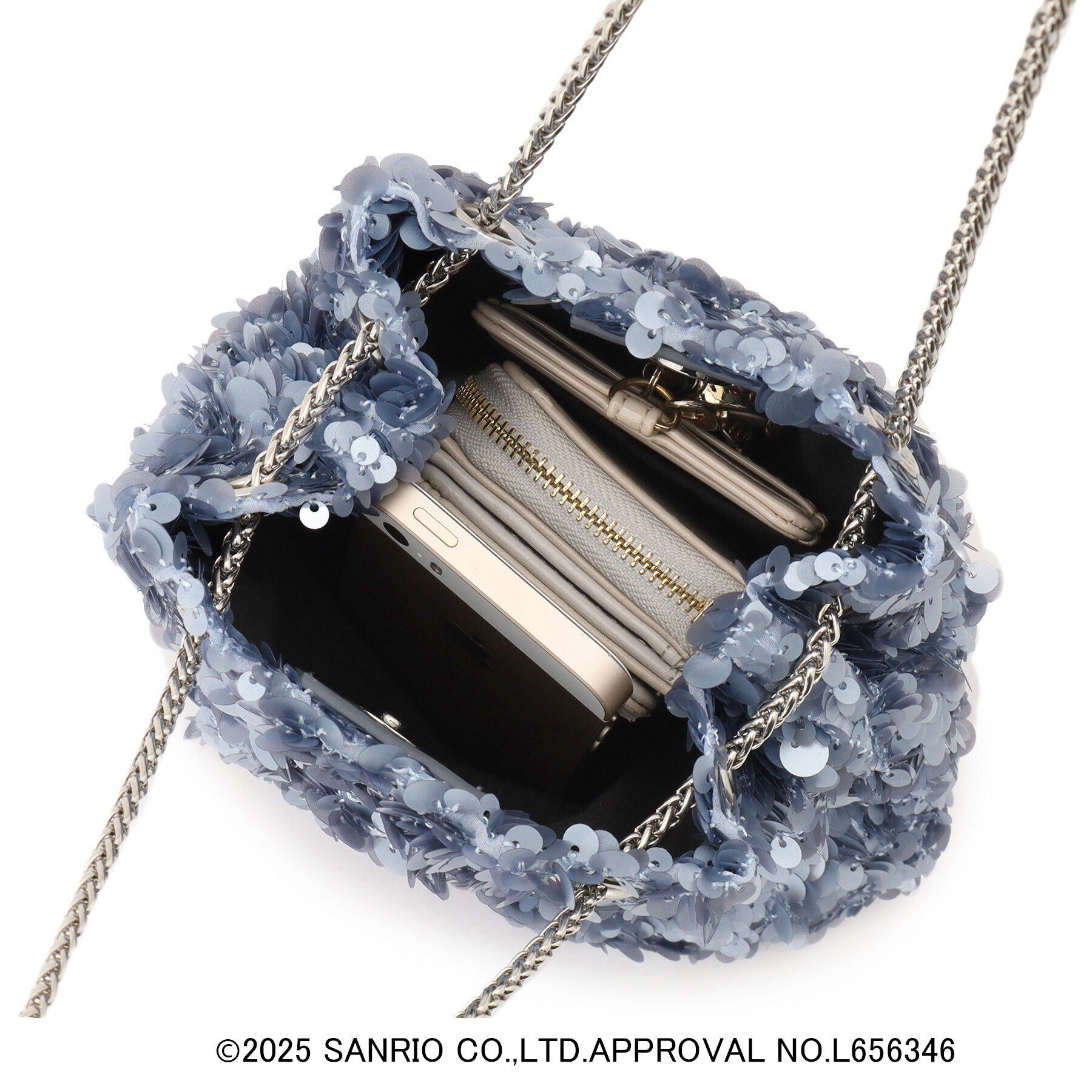 OPAQUE.CLIP「【リトルツインスターズコラボ】キキ＆ララ 2WAYスパンコール巾着ミニショルダーバッグ」|ショルダー・メッセンジャー|