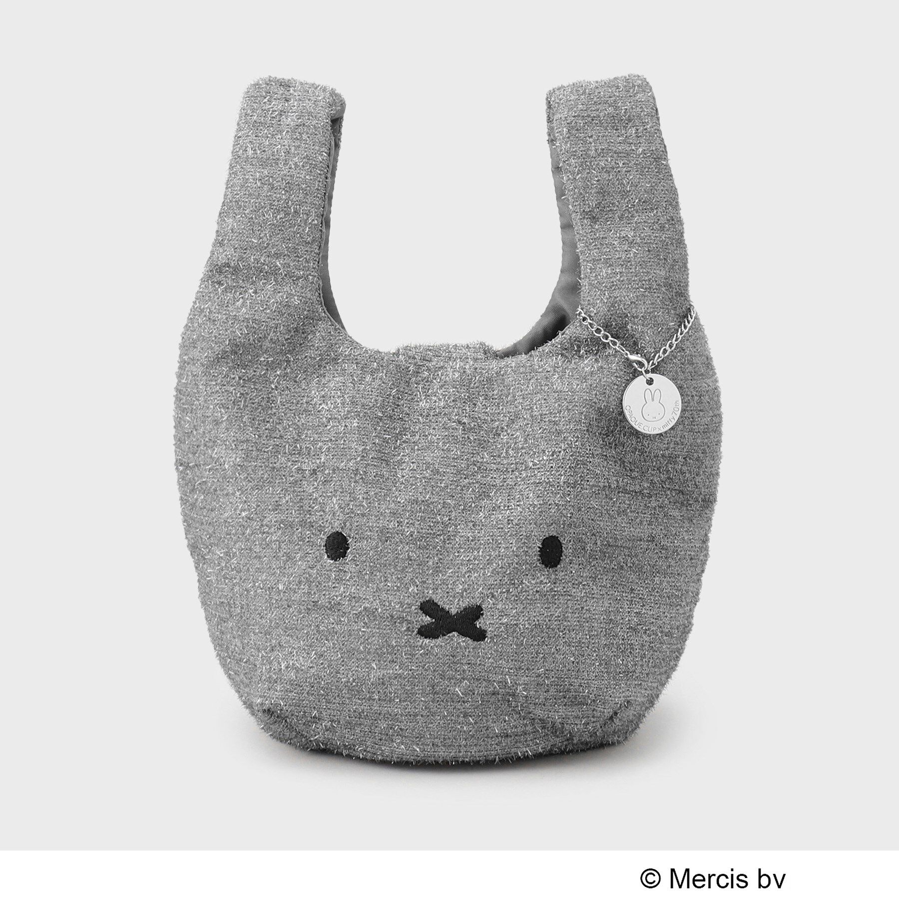 OPAQUE.CLIP「【miffyコラボ】キラキラマルシェバッグ」|ハンドバッグ|シルバー(806)