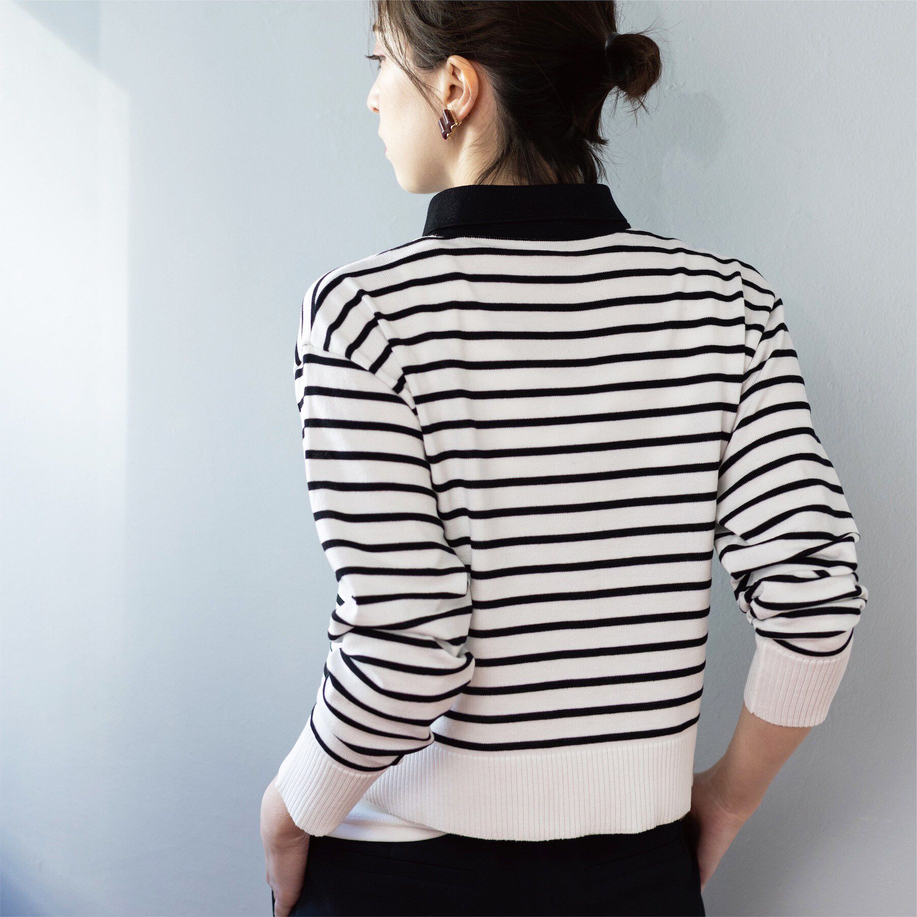 OPAQUE.CLIP「ポロネックカーディガン」|カーディガン|