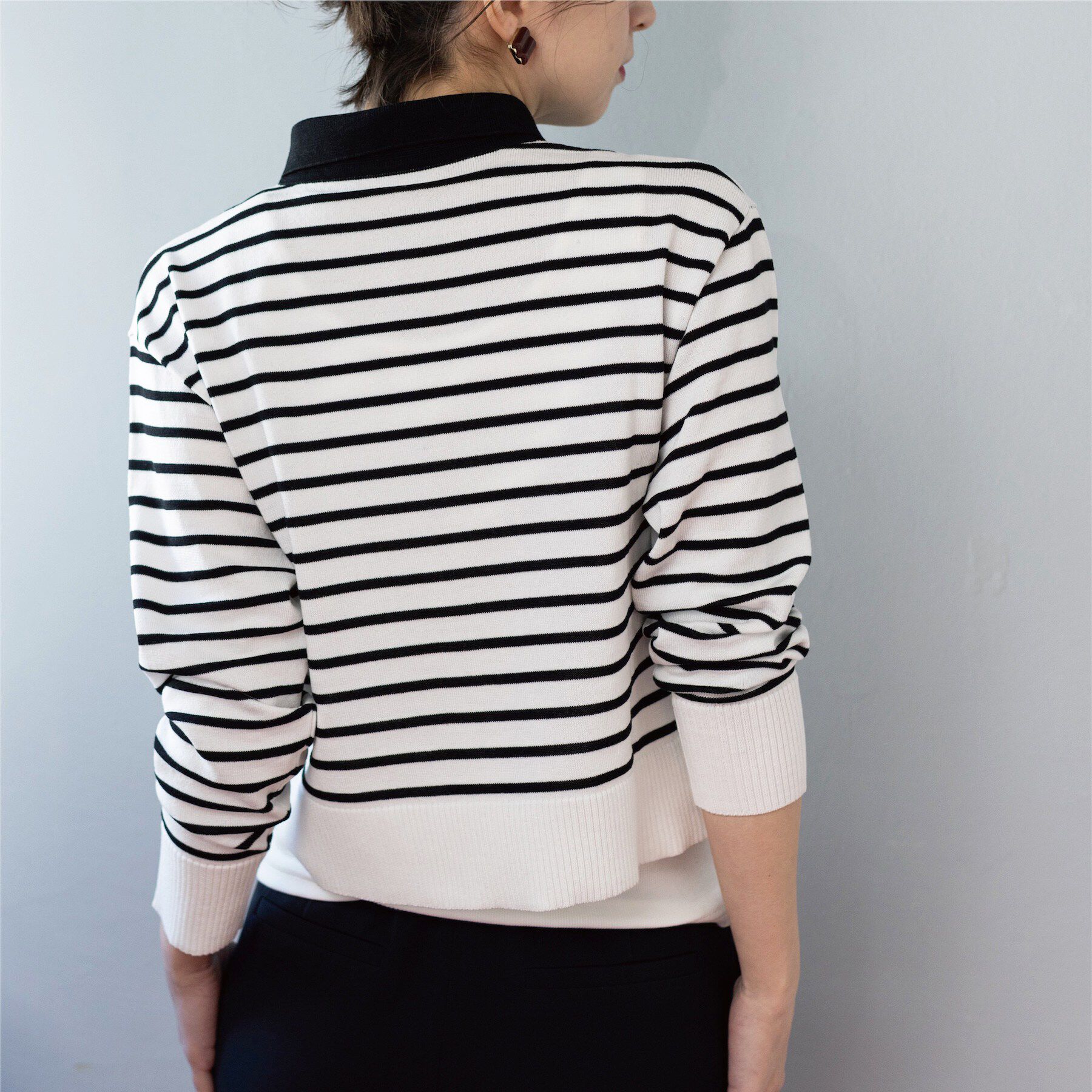 OPAQUE.CLIP「ポロネックカーディガン」|カーディガン|