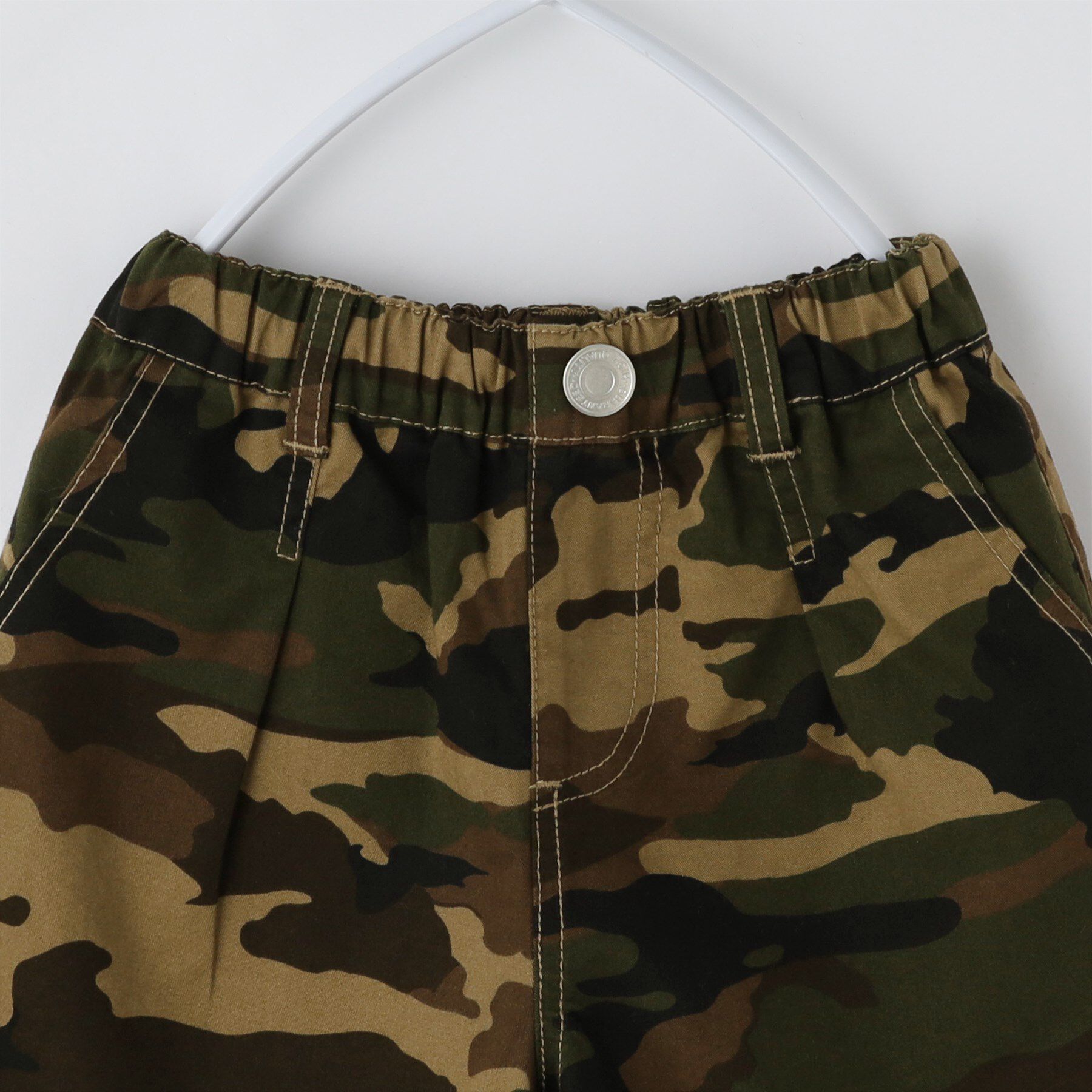 THE SHOP TK「【110－160】デニム＆カモフラ柄ハーフパンツ/洗濯機OK」|その他|