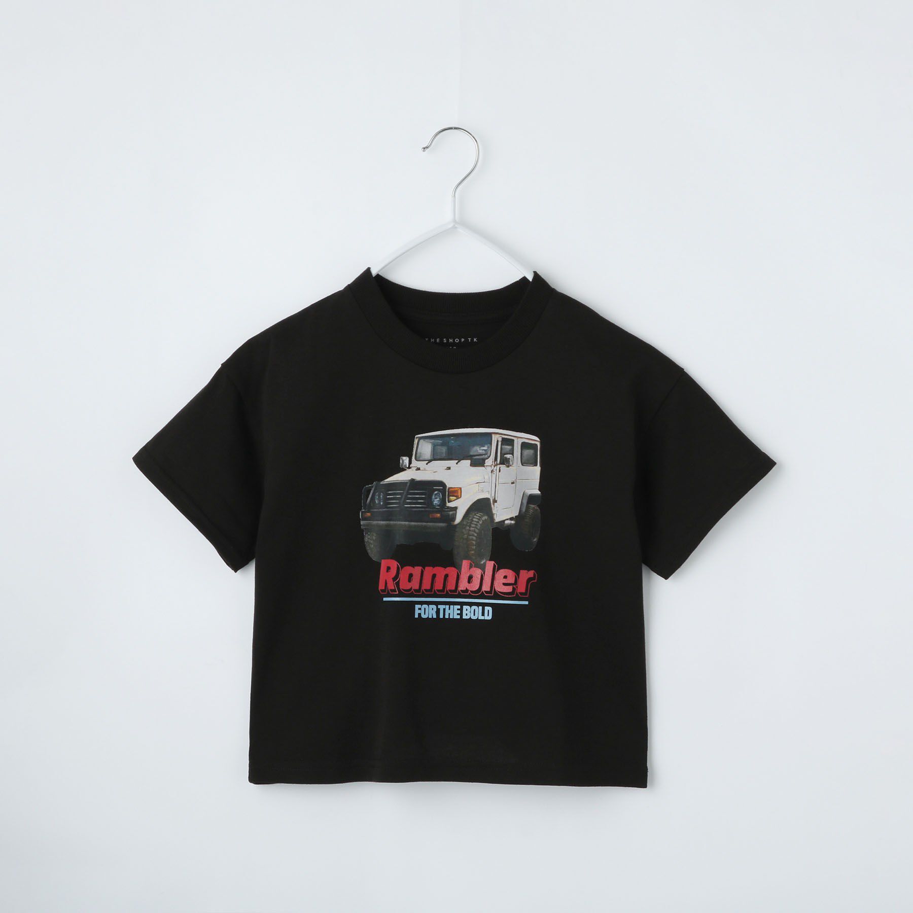 THE SHOP TK「【110－160】カープリントTシャツ/洗濯機OK」|Tシャツ・カットソー|ブラック(019)