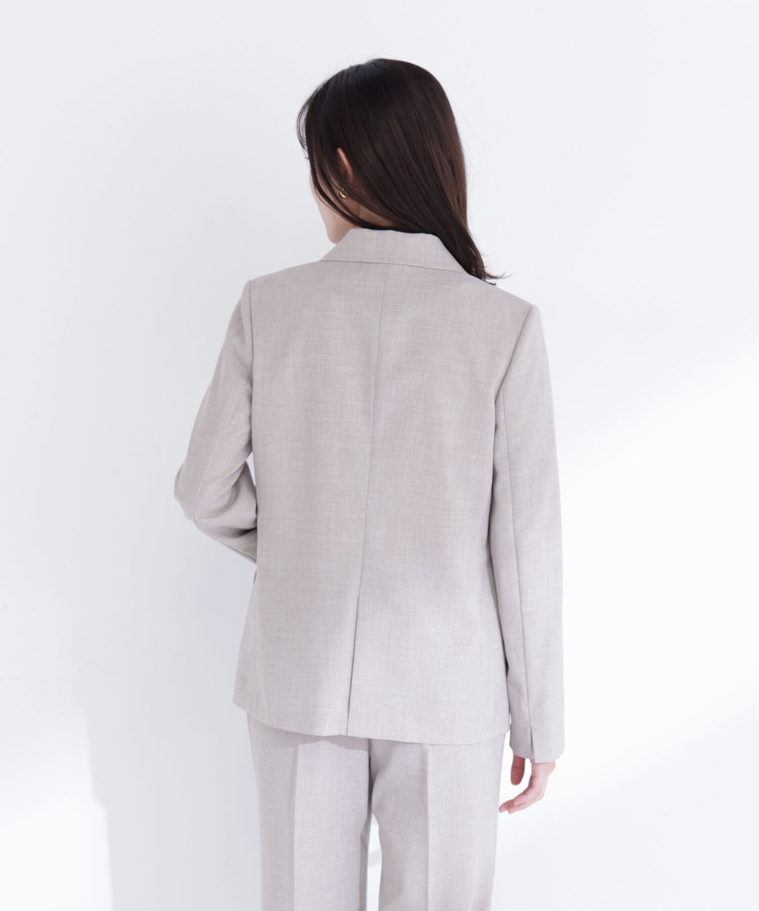  「リネンライク SETUP ダブルボタンジャケット」|その他|