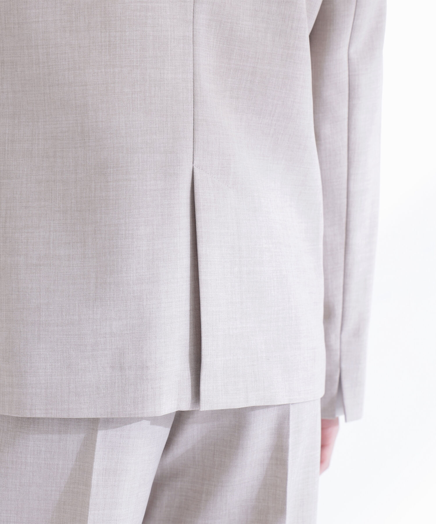  「リネンライク SETUP ダブルボタンジャケット」|その他|