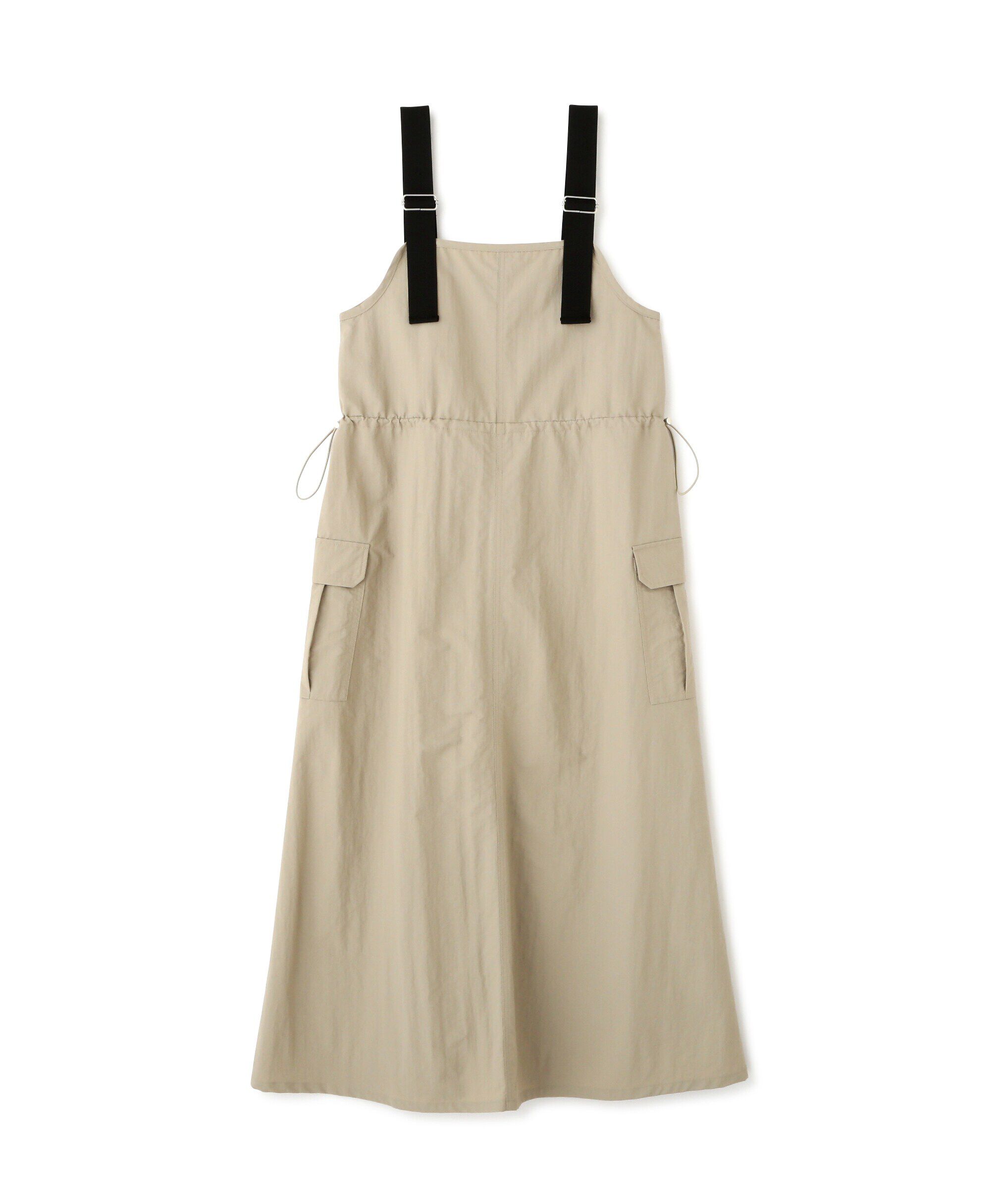  「ウエストドロストナイロンジャンパースカート」|ワンピース|