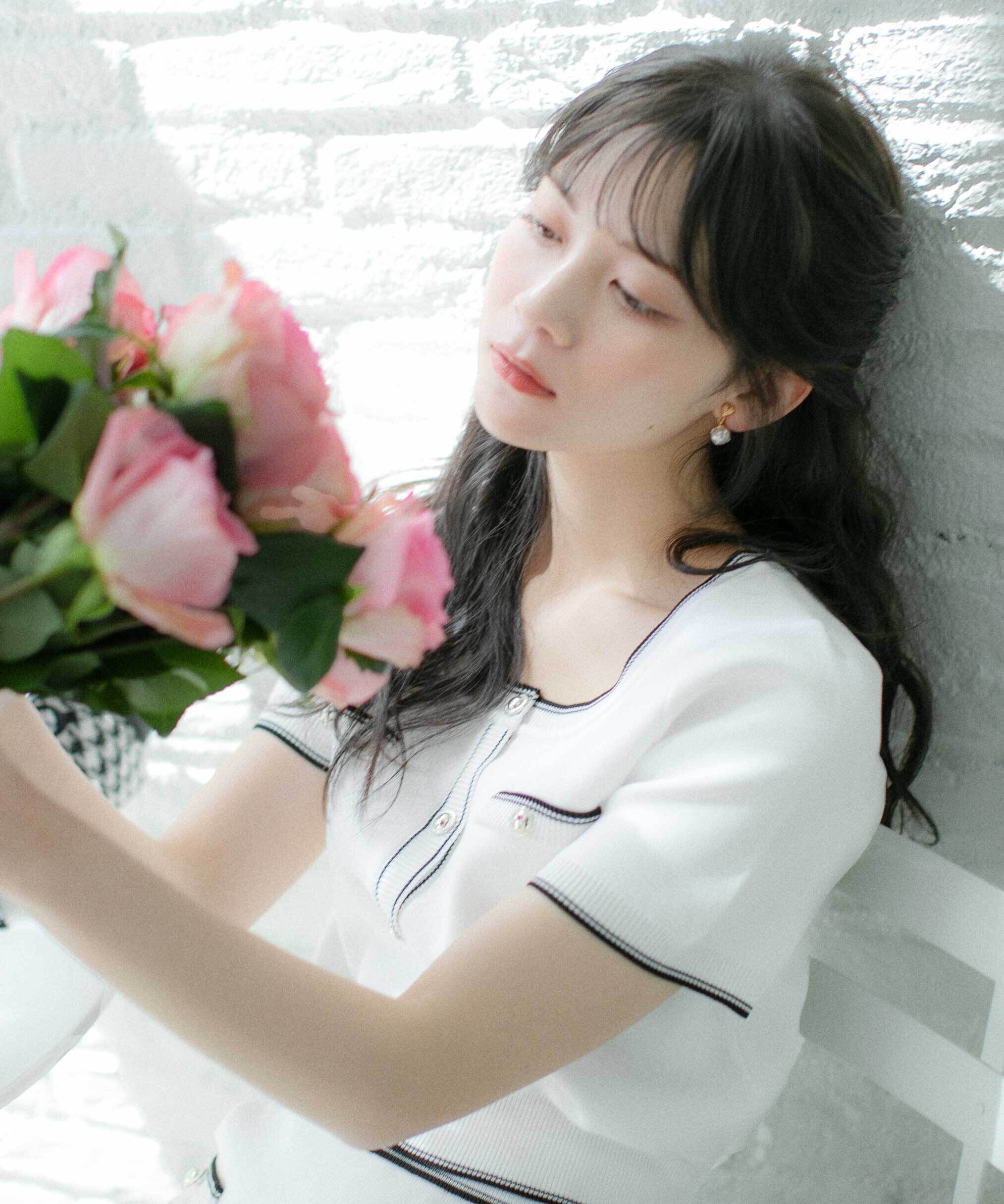  「配色ラインフレアスカートセットアップ」|ワンピース|