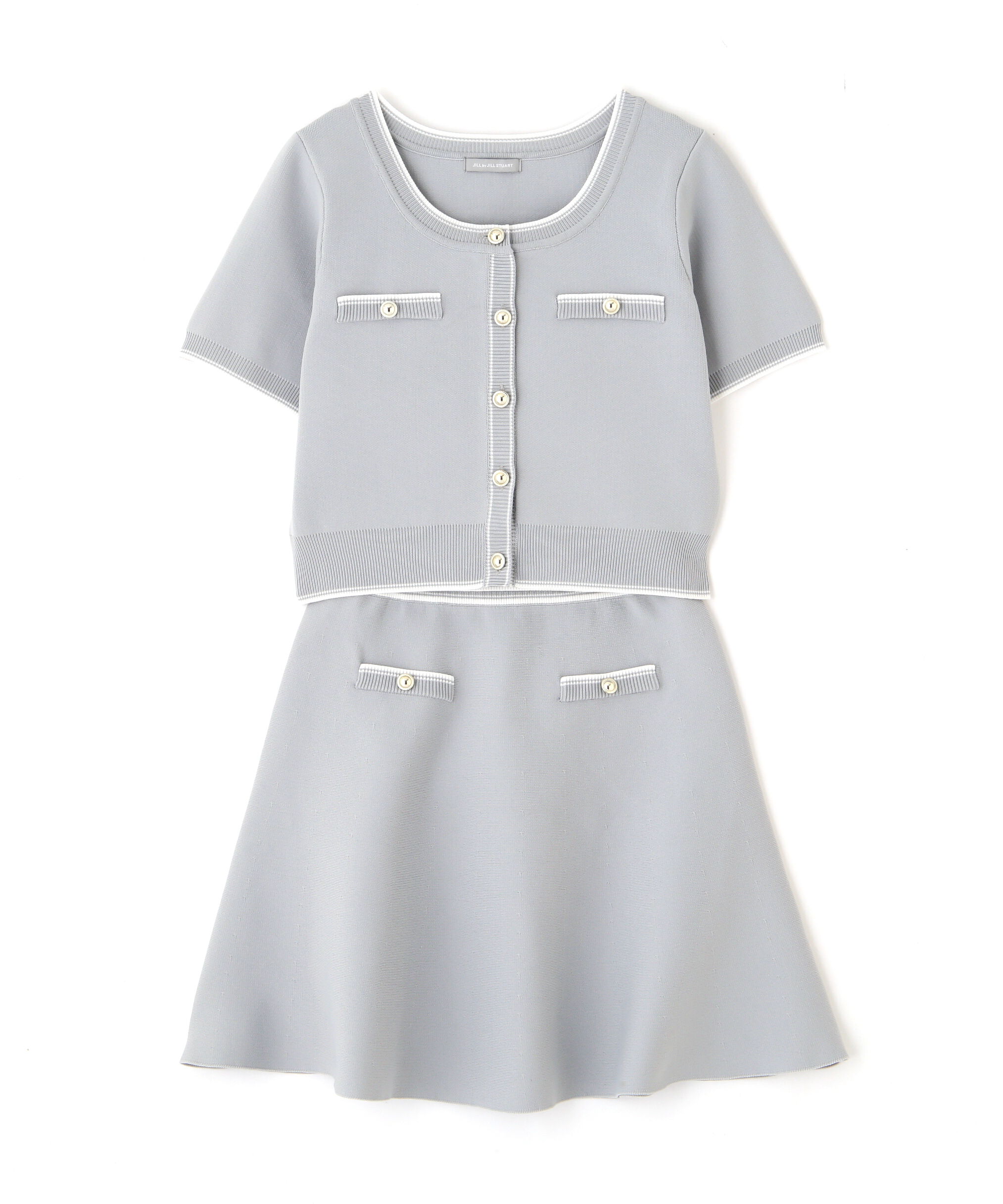  「配色ラインフレアスカートセットアップ」|ワンピース|