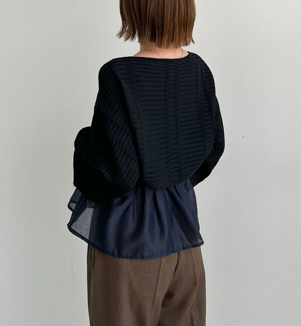 archives「ドッキングペプラムニットボレロアンサンプル」|カーディガン|
