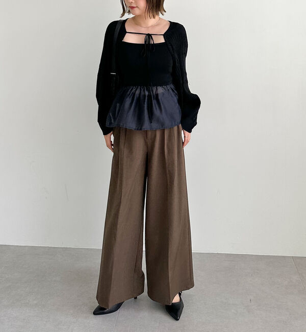 archives「ドッキングペプラムニットボレロアンサンプル」|カーディガン|