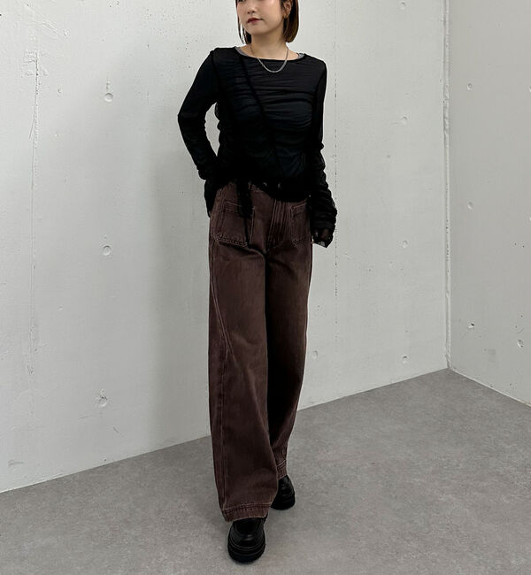 archives「チュールギャザーＴＯＰＳ&times;シアーＴＯＰＳ　ＳＥＴ」|カーディガン|