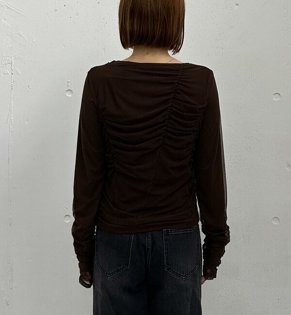 archives「チュールギャザーＴＯＰＳ&times;シアーＴＯＰＳ　ＳＥＴ」|カーディガン|