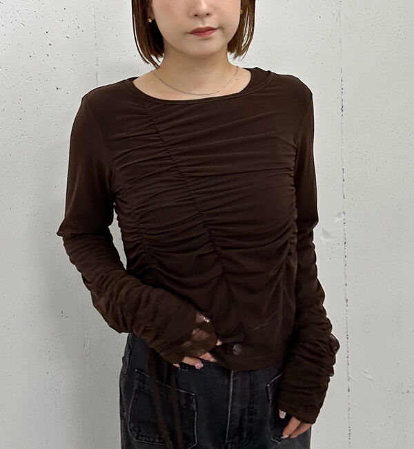 archives「チュールギャザーＴＯＰＳ&times;シアーＴＯＰＳ　ＳＥＴ」|カーディガン|