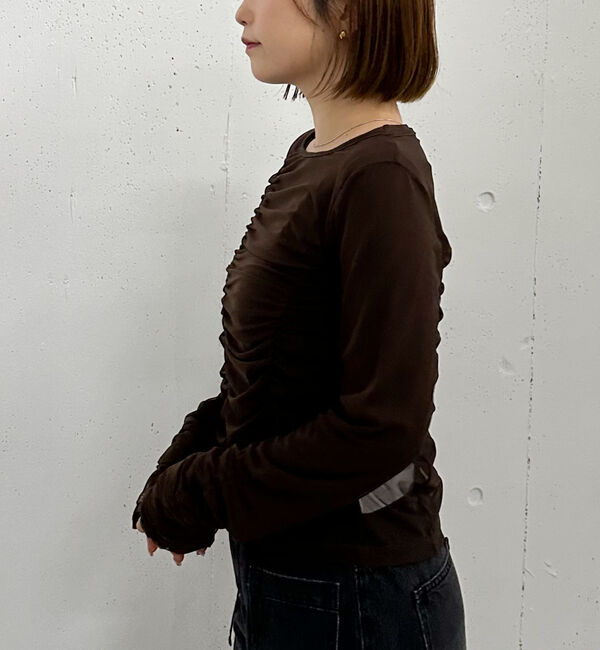 archives「チュールギャザーＴＯＰＳ&times;シアーＴＯＰＳ　ＳＥＴ」|カーディガン|