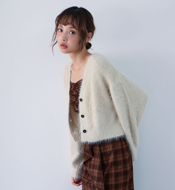 archives「メランジフェザーニットカーディガン」|カーディガン|