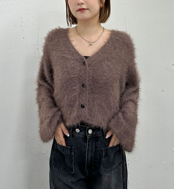 archives「メランジフェザーニットカーディガン」|カーディガン|