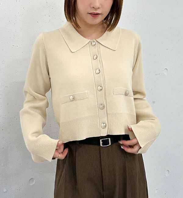 archives「ミラノリブポロニットカーディガン」|カーディガン|