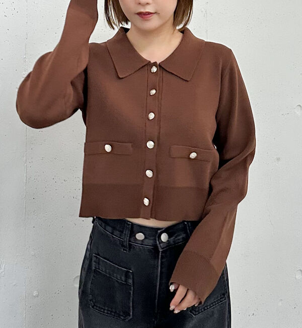 archives「ミラノリブポロニットカーディガン」|カーディガン|