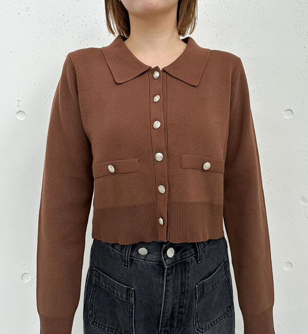 archives「ミラノリブポロニットカーディガン」|カーディガン|