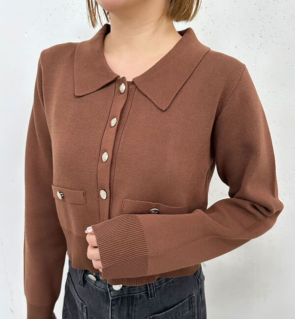 archives「ミラノリブポロニットカーディガン」|カーディガン|