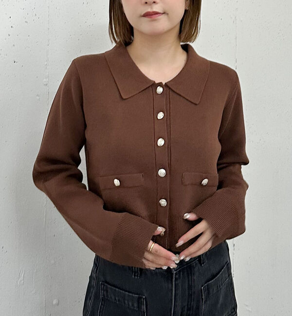 archives「ミラノリブポロニットカーディガン」|カーディガン|