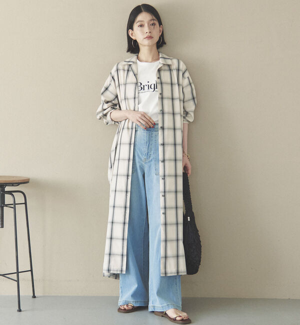 Doux archives「チェックシャツワンピース」|ワンピース|