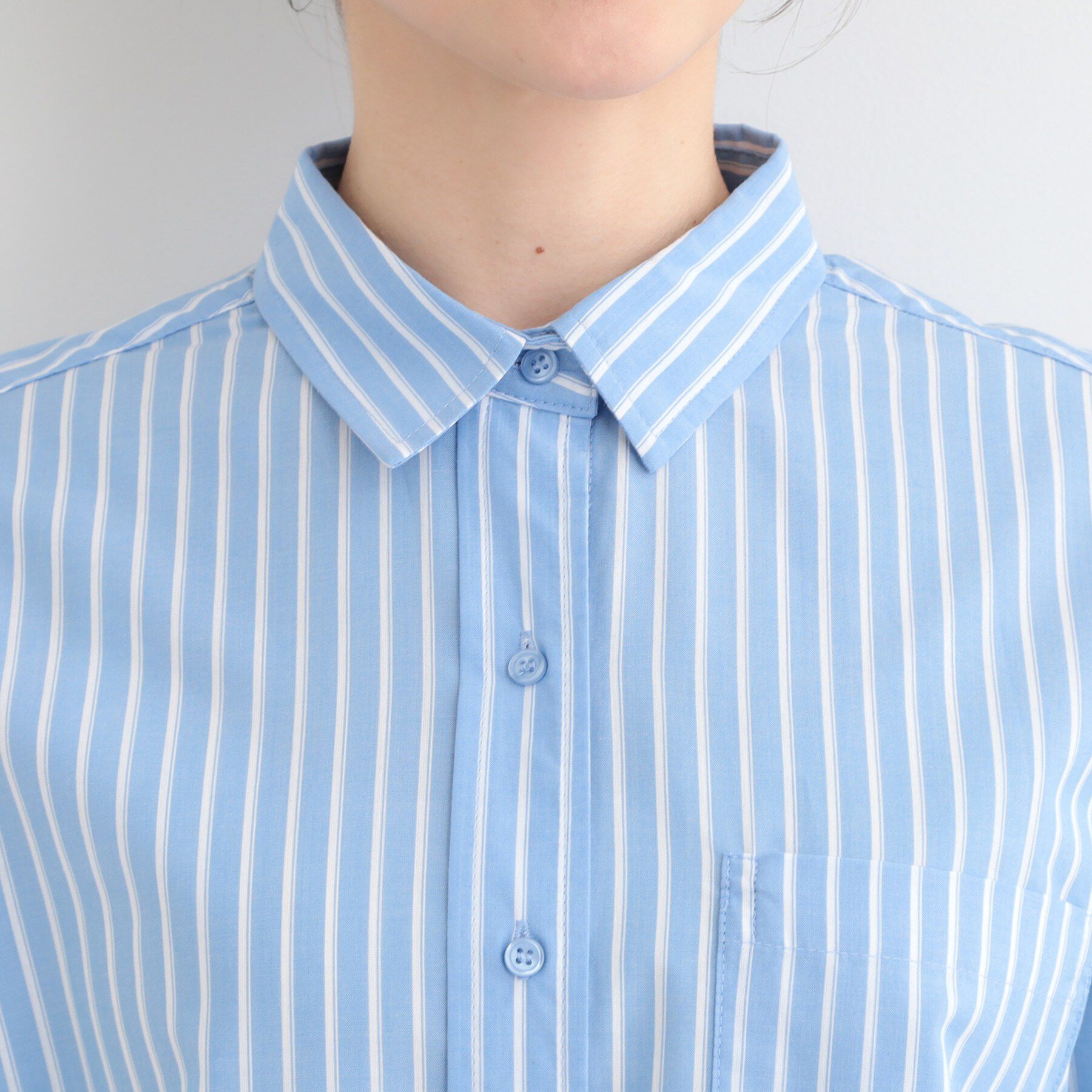 SHOO･LA･RUE「【S-LL】シーズン問わず合わせやすい レギュラーカラーシャツ」|シャツ・ブラウス|