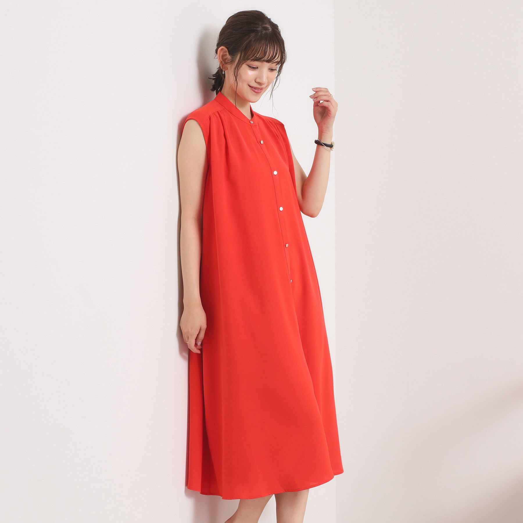 ITS&rsquo;DEMO「【接触冷感／手洗い可】前開きワンピース」|ワンピース|