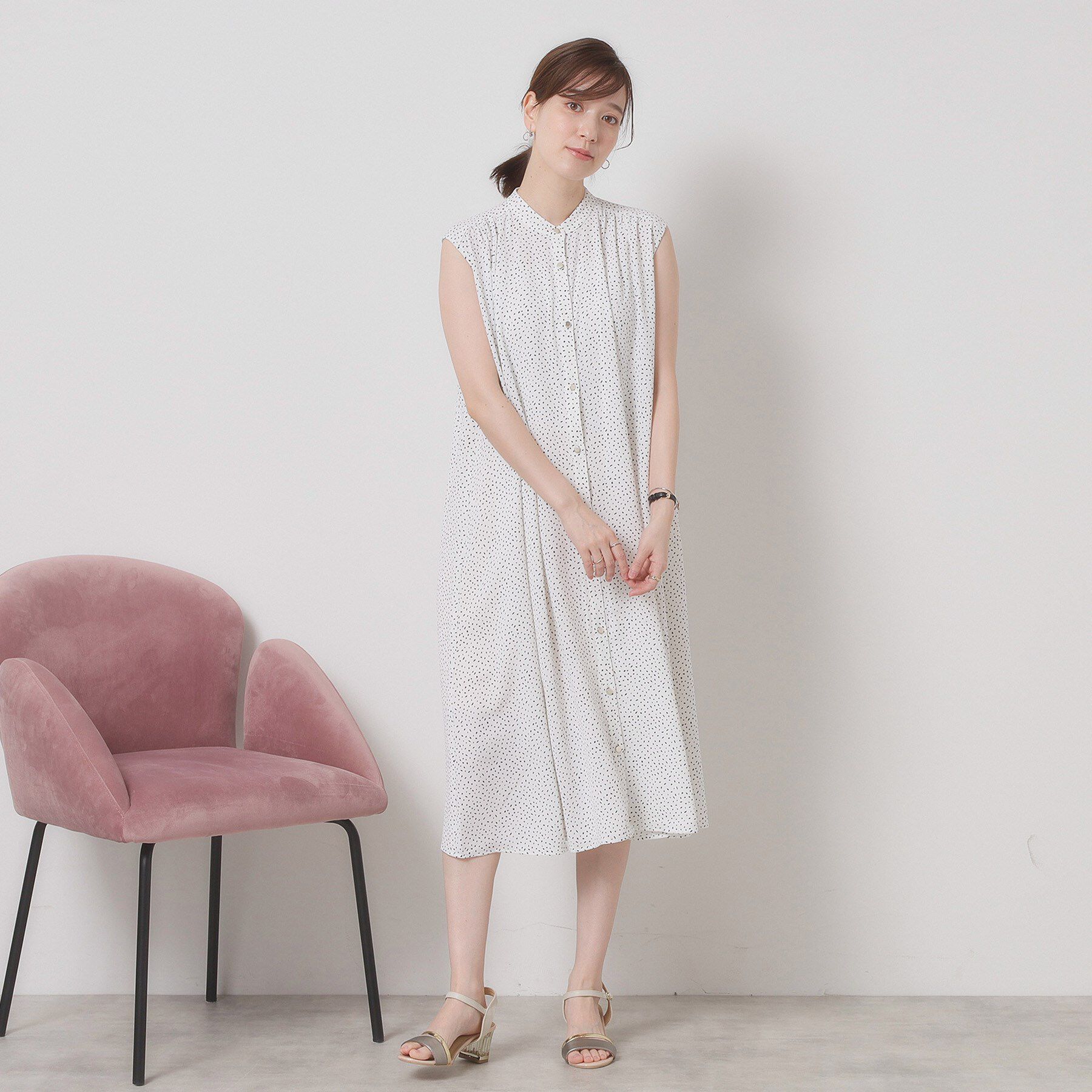 ITS&rsquo;DEMO「【接触冷感／手洗い可】前開きワンピース」|ワンピース|