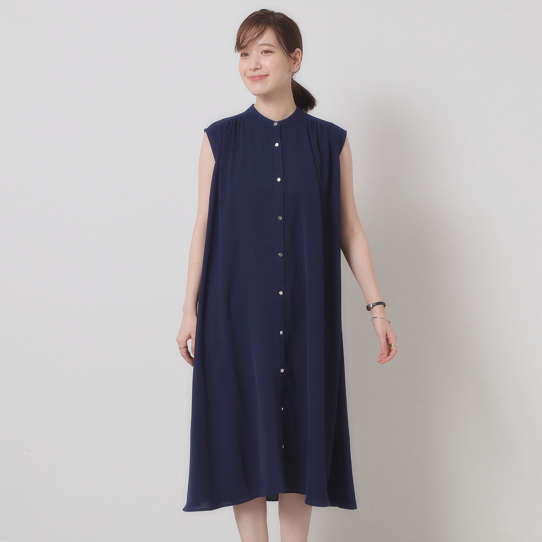 ITS&rsquo;DEMO「【接触冷感／手洗い可】前開きワンピース」|ワンピース|