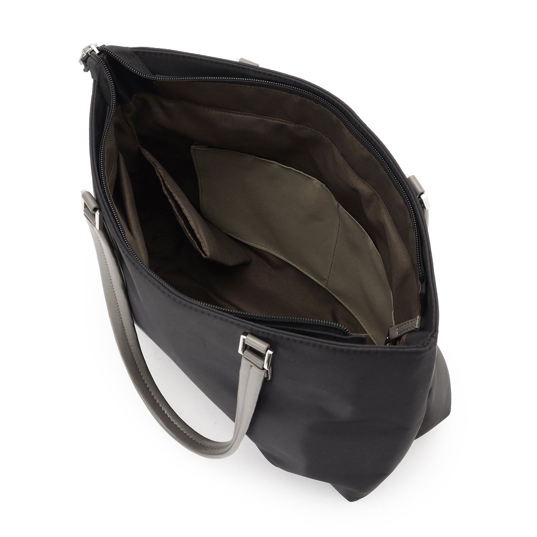 ITS&rsquo;DEMO「【収納アドバイザー監修】合皮コンビA4トート」|トートバッグ|