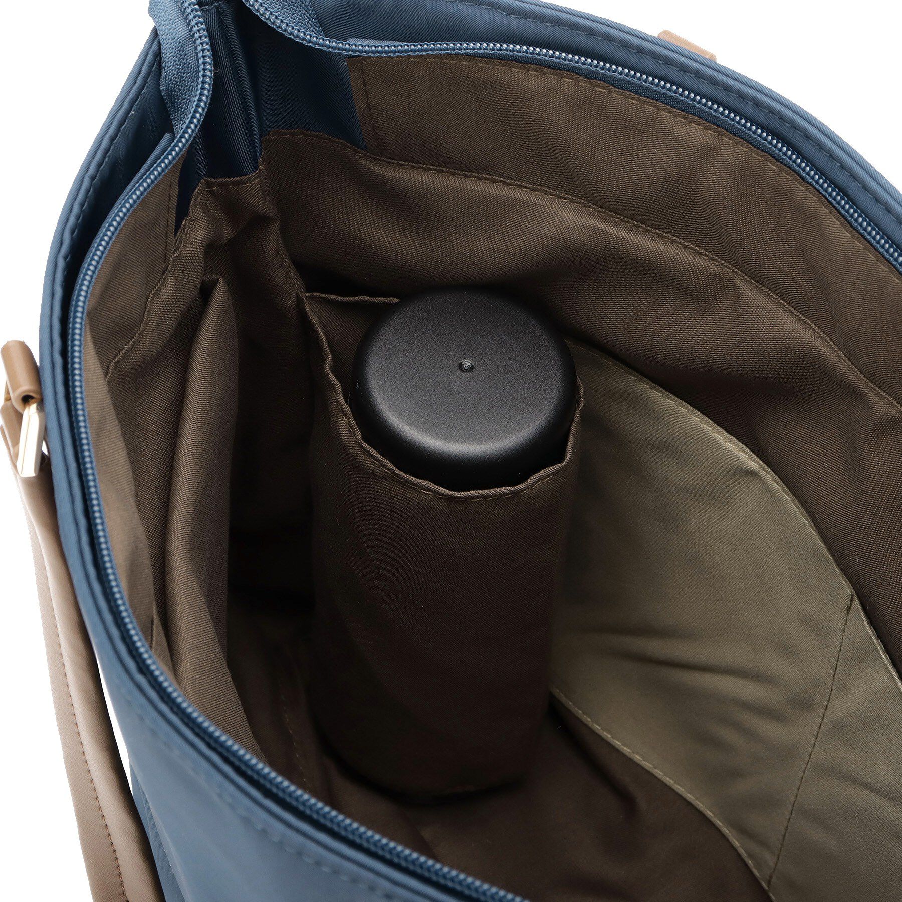 ITS&rsquo;DEMO「【収納アドバイザー監修】合皮コンビA4トート」|トートバッグ|