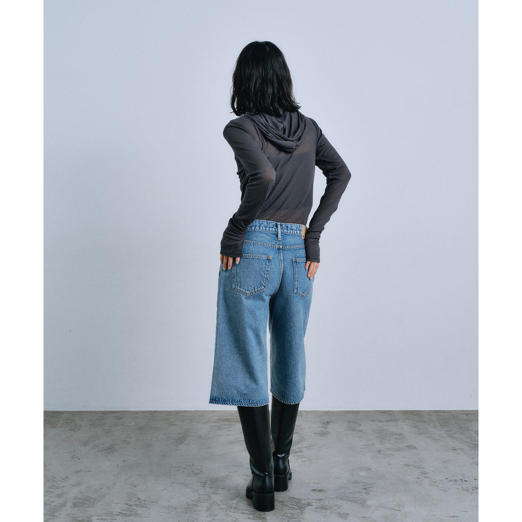 CODE A「sheer hoodie tee」|ニット・セーター|