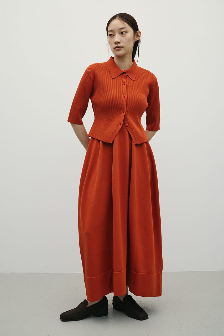 STYLEMIXER「2ピースハーフスリーブポロニットワンピース」|ワンピース|