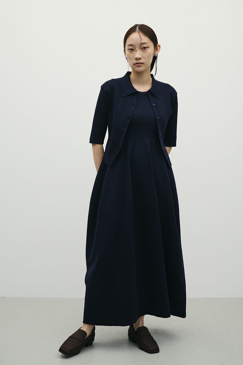 STYLEMIXER「2ピースハーフスリーブポロニットワンピース」|ワンピース|