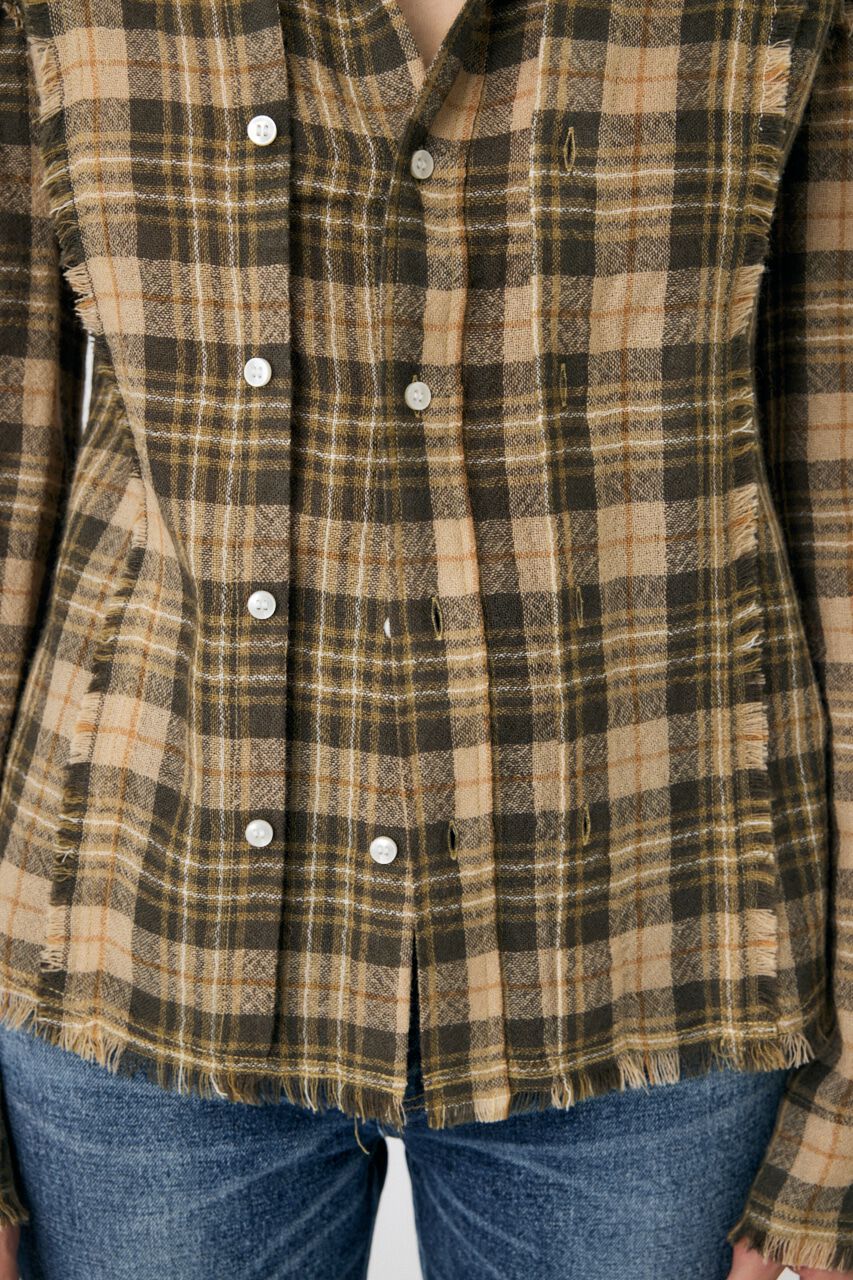 MOUSSY「DOUBLE FRONT TARTAN シャツ」|シャツ・ブラウス|