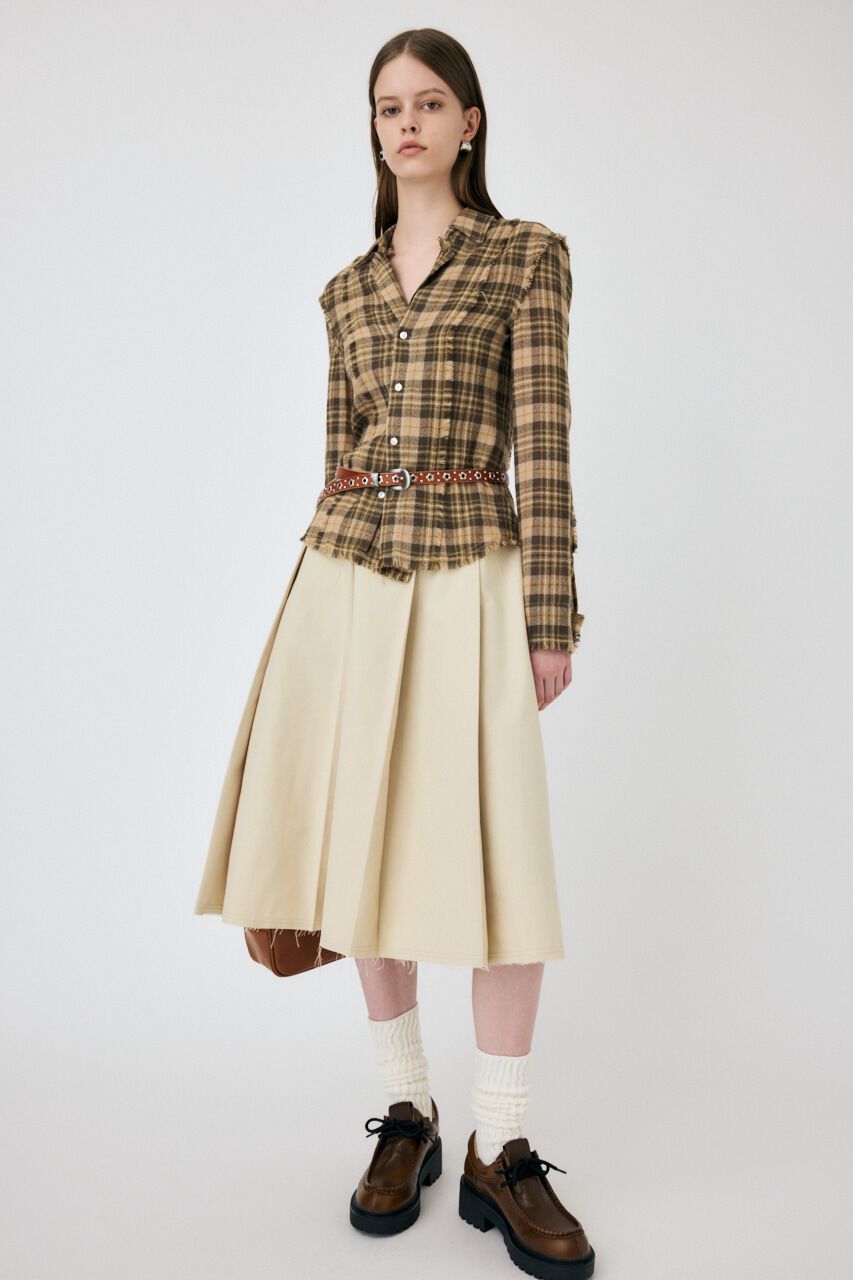 MOUSSY「DOUBLE FRONT TARTAN シャツ」|シャツ・ブラウス|