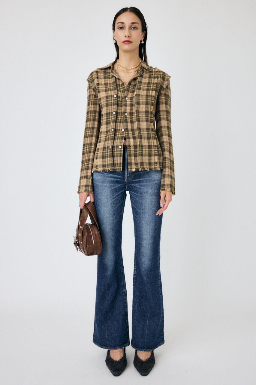MOUSSY「DOUBLE FRONT TARTAN シャツ」|シャツ・ブラウス|