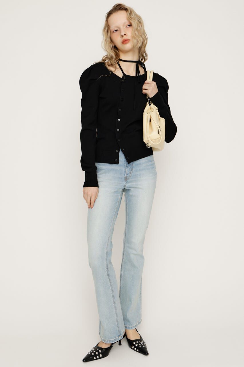 SLY「HW FLARE PT WITH ROICA（R）EF」|デニム|