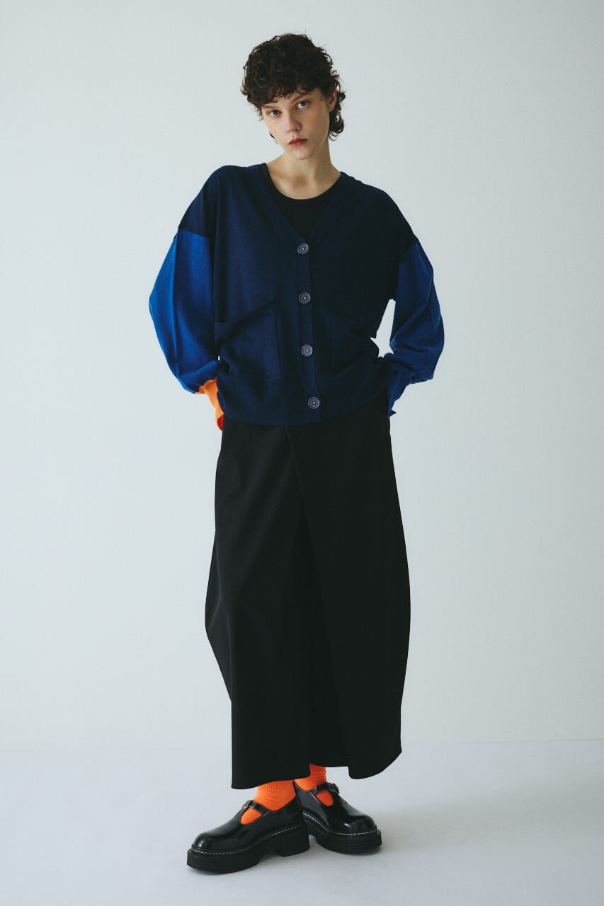 HeRIN.CYE「Bicolor knit cardigan」|カーディガン|
