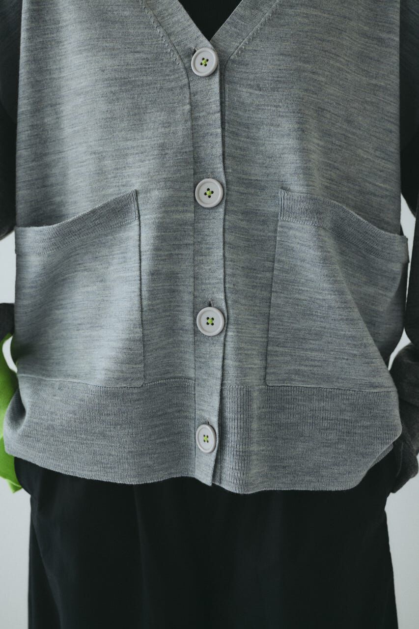 HeRIN.CYE「Bicolor knit cardigan」|カーディガン|