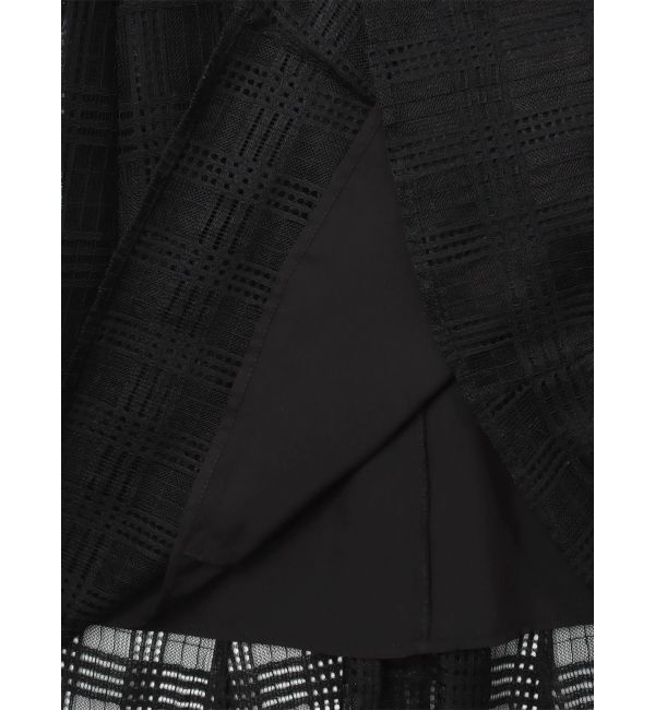 CALNAMUR「RIBBON COLLAR LACE OP/リボンカラーレースワンピース」|ワンピース|