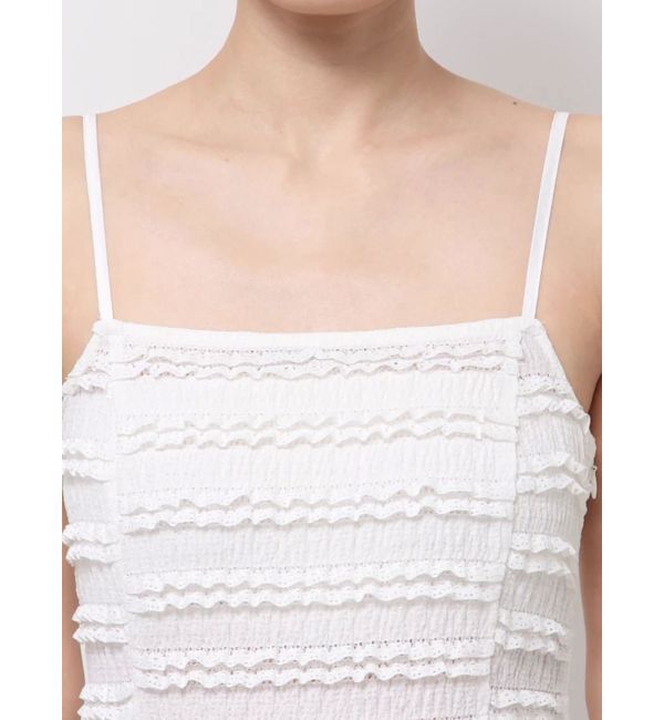 CALNAMUR「ROSE ASYMMETRIC HEM LONG OP/ローズアシンメトリーヘムロングワンピース」|ワンピース|