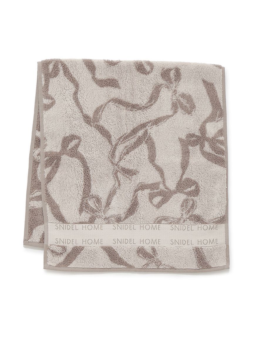 SNIDEL HOME「リボンジャカードフェイスタオル」|タオル|MOC