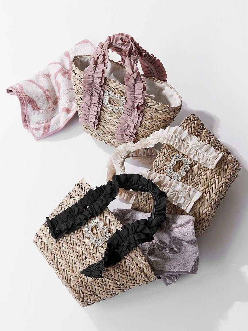 SNIDEL HOME「リボンジャカードフェイスタオル」|タオル|