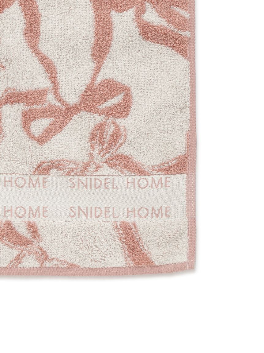 SNIDEL HOME「リボンジャカードフェイスタオル」|タオル|