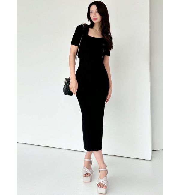 RESEXXY「五分袖ショートカーディガン【セットアップ着用可能】」|カーディガン|