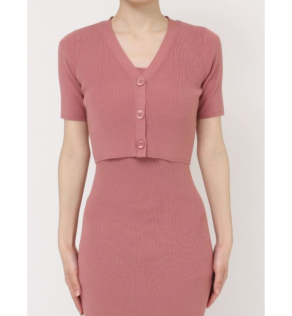 RESEXXY「五分袖ショートカーディガン【セットアップ着用可能】」|カーディガン|